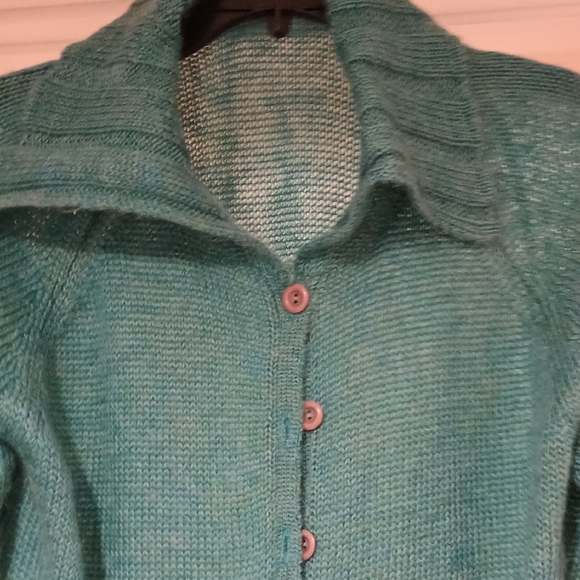 NWOT Elegant Teal Women's Cardigan - Picture 6 of 8